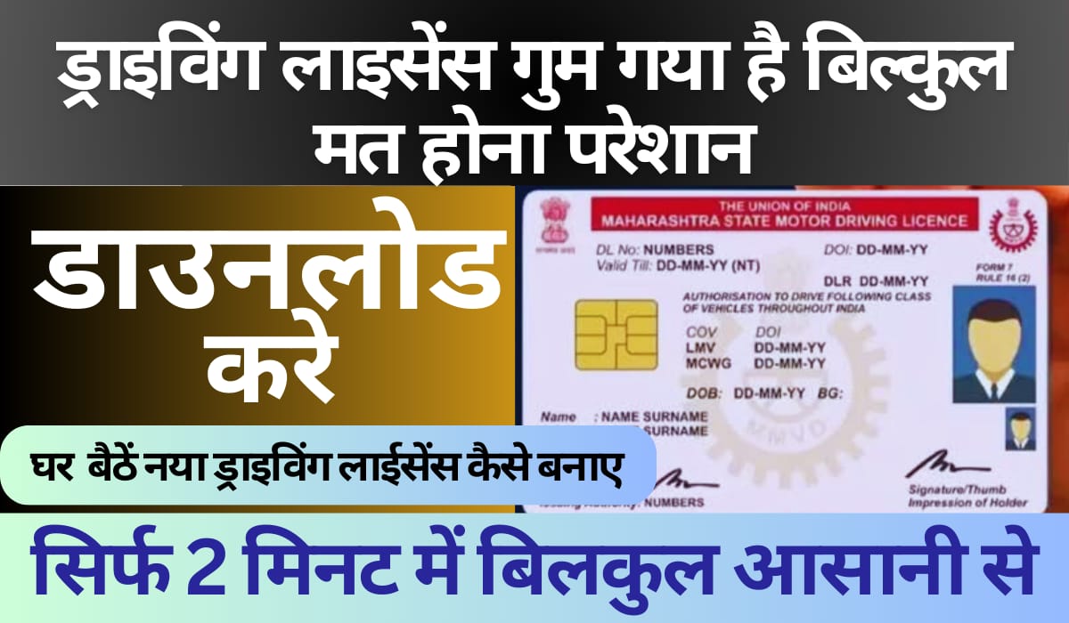 Driving Licence Download PDF