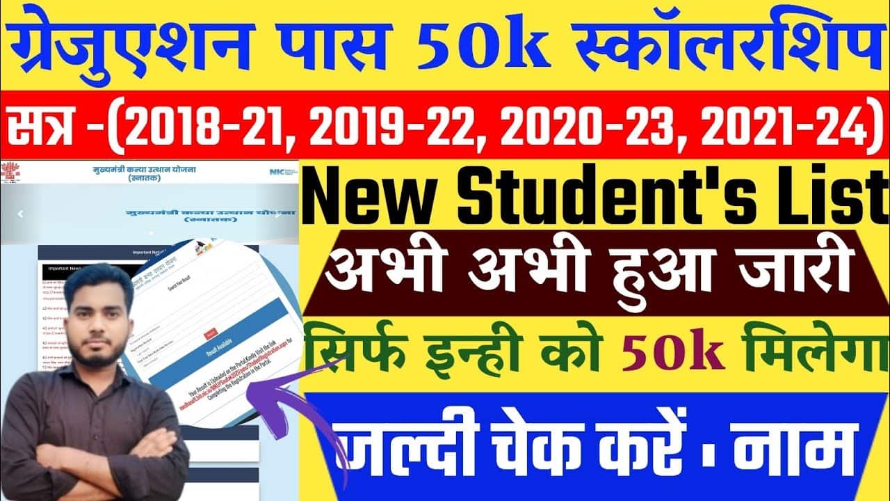 Graduation Pass Scholarship New List 2025