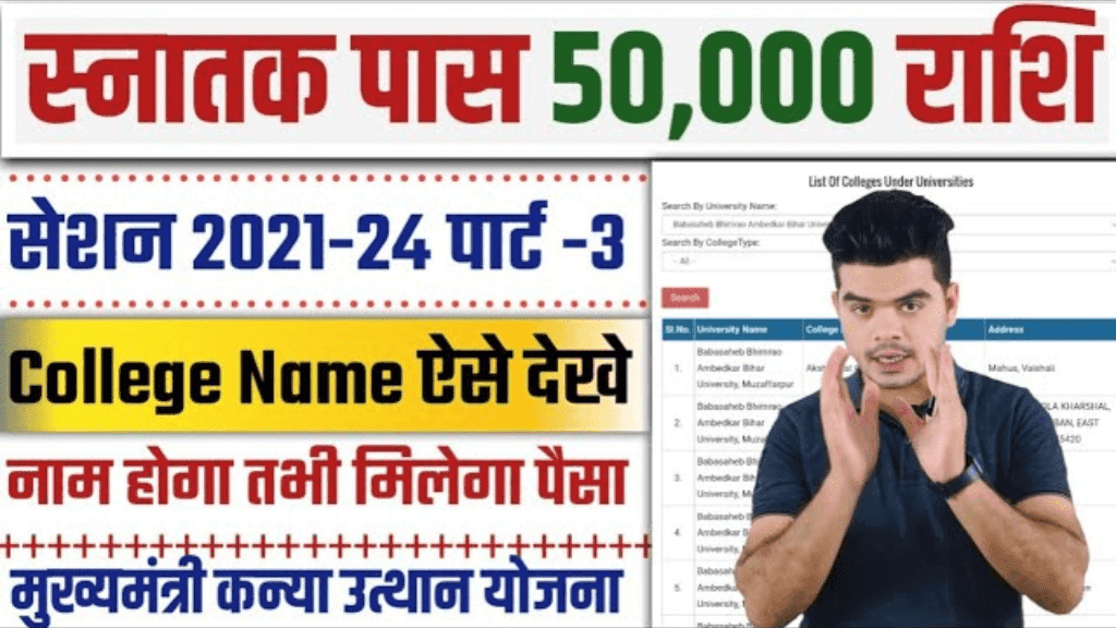 Kanya Utthan Yojana College List 2025